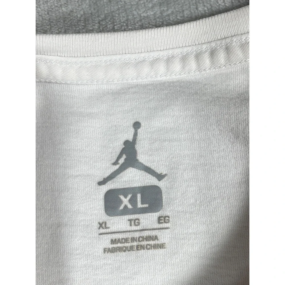 Jordan x PSG Long Sleeve T-Shirt Men's XL White Paris Saint-Germain Logo Tee